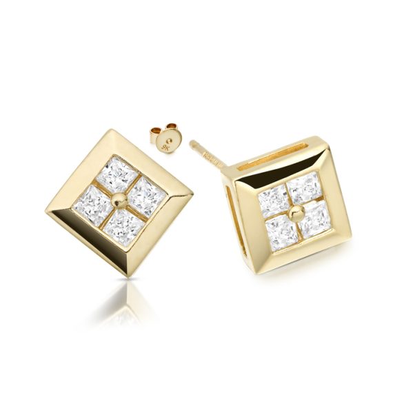 CZ Earrings-E44