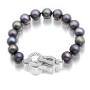 Silver Cultured Pearl Bracelet - PL54TB