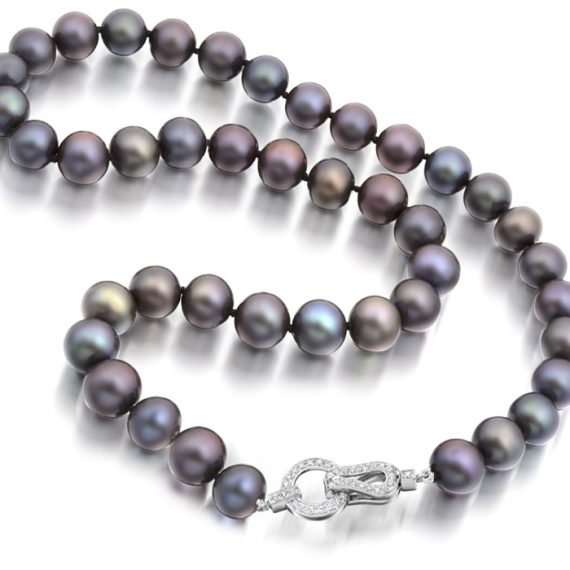 Silver Cultured Pearl Necklace - PL54TN