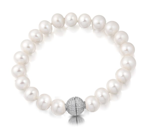 Silver Cultured Pearl Bracelet - PL55B