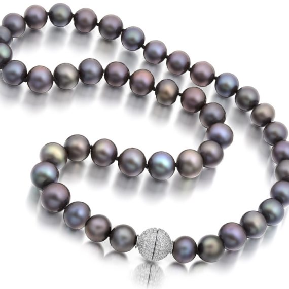 Silver Cultured Pearl Necklace - PL55TN