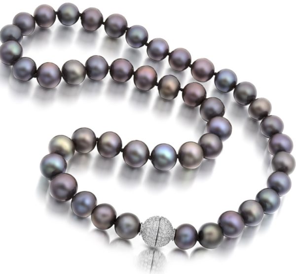 Silver Cultured Pearl Necklace - PL55TN