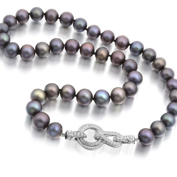 Silver Cultured Pearl Necklace - PL53TN