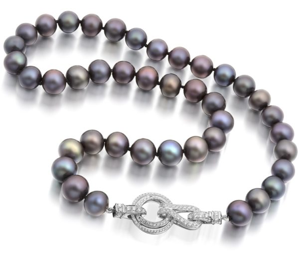 Silver Cultured Pearl Necklace - PL53TN