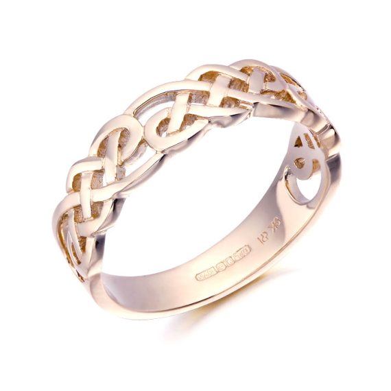 Rose Gold Celtic Ring-3242R