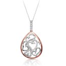 18ct Rose Gold Diamond Pendant-DPL340