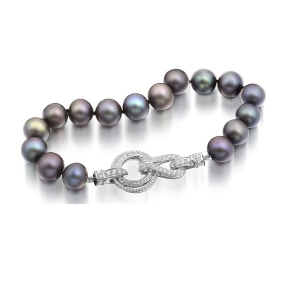 Silver Cultured Pearl Bracelet - PL53TB