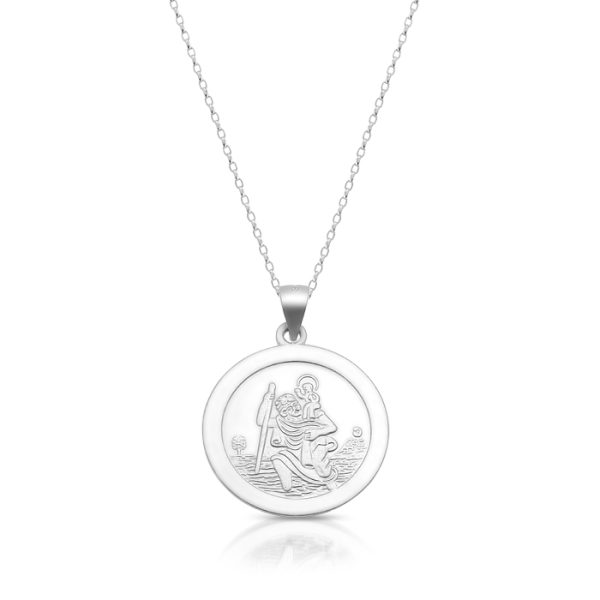 Silver Saint Christopher Medal-SST32