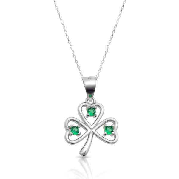 Silver Shamrock Pendant-SP90