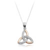 Silver Trinity knot Celtic Pendant-SP83