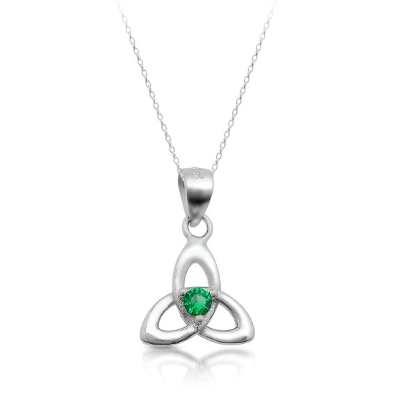 Silver Trinity knot Celtic Pendant-SP86