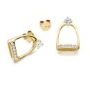 Stirrup Stud Earrings-E112