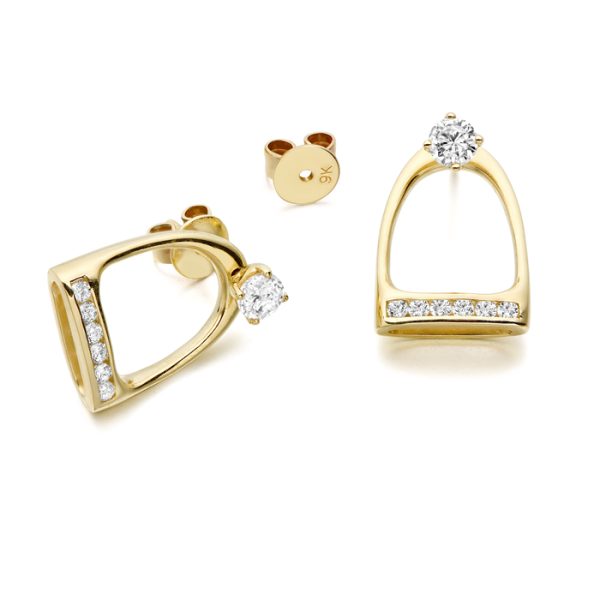 Stirrup Stud Earrings-E112