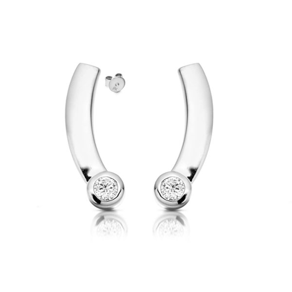 CZ Earrings-E145W