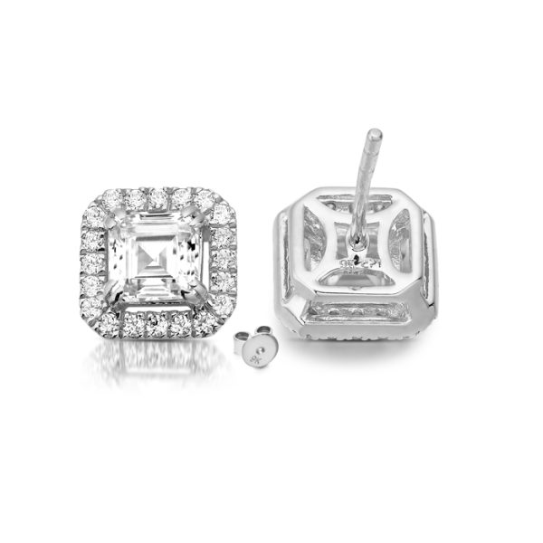 CZ Earrings-E198W