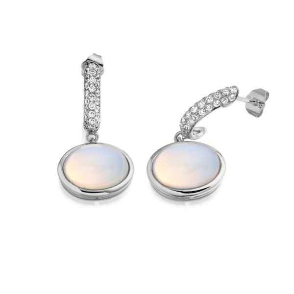 9ct White Gold Earrings-E292W