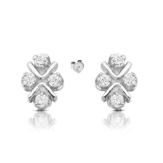 CZ Earrings-E64W