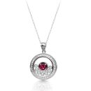 18ct White Gold Diamond Pendant-DPL392W