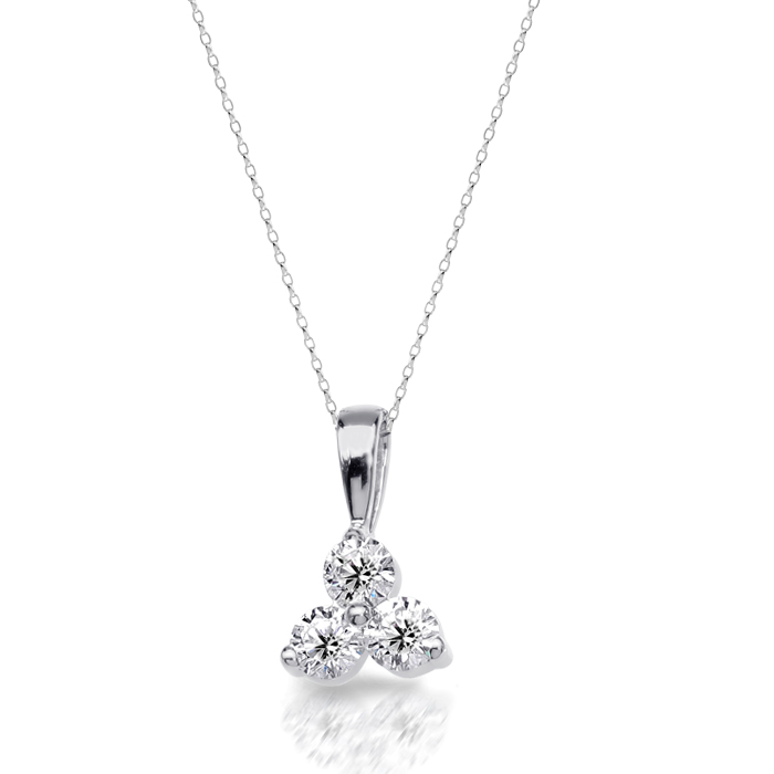 18ct white gold diamond necklace | Cerrone Jewellers